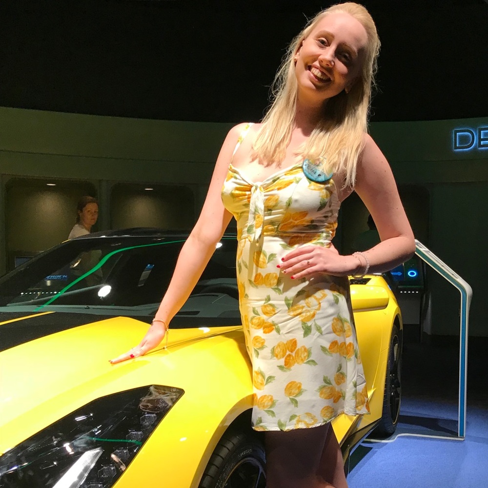 Socialite Lemon Summer Dress - Picture 3 of 3